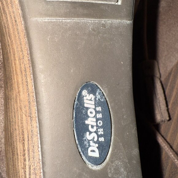 Dr Scholls Boots Womens 8W MED Dakota Wedge Ankle Booties Brown Fabric Lace Up - Picture 10 of 15